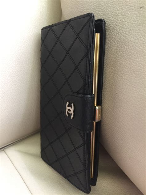 old chanel wallet with lock|realreal Chanel wallet.